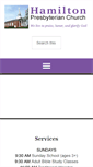 Mobile Screenshot of hamiltonpresbyterian.org