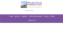 Tablet Screenshot of hamiltonpresbyterian.org